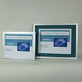 8.5x11 ID Flat Silver Backload Aluminum Certificate Frame w/ Brushed Finish